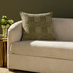 Chris Loves Julia x Loloi Vinnie Green 22'' x 22'' Pillow White Cliff Studio Throw Pillows