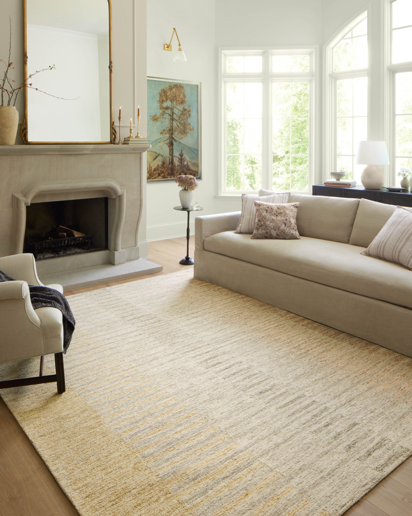 Chris Loves Julia x LoloiChris Dove / Santa Fe 11' - 6" x 15' Area Rug White Cliff Studio Area Rugs