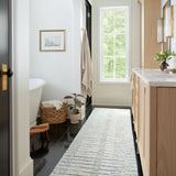 Chris Loves Julia x LoloiChris Ivory / Denim 11' - 6" x 15' Area Rug White Cliff Studio Area Rugs