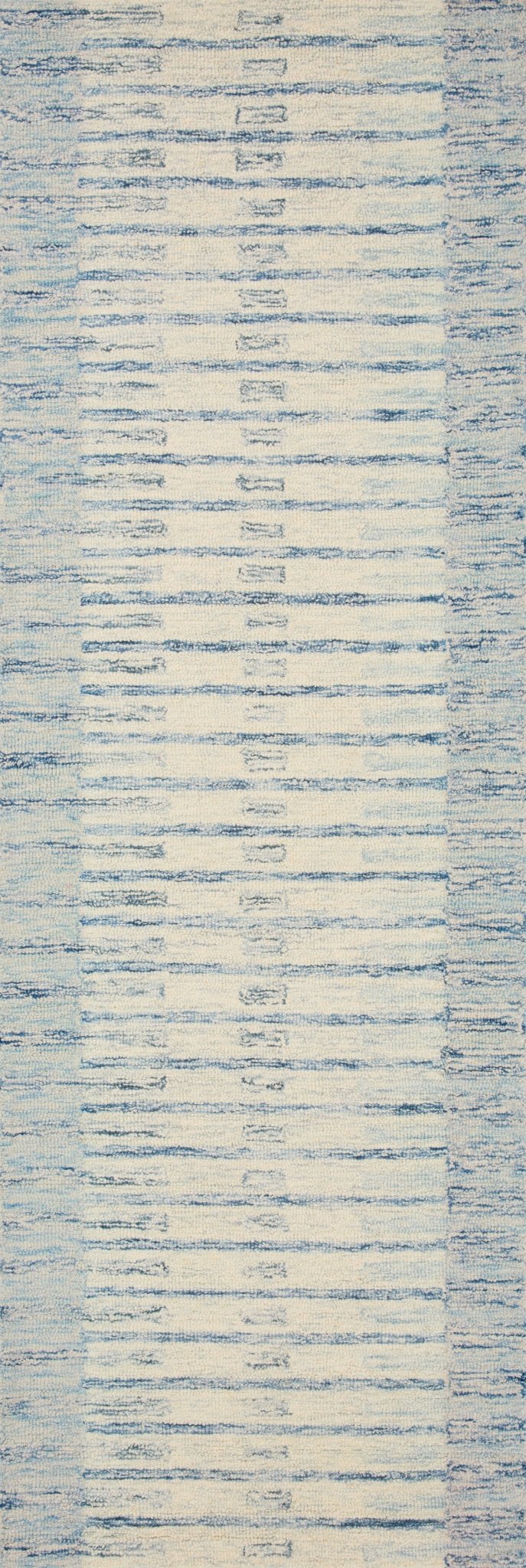Chris Loves Julia x LoloiChris Ivory / Denim 11' - 6" x 15' Area Rug White Cliff Studio Area Rugs