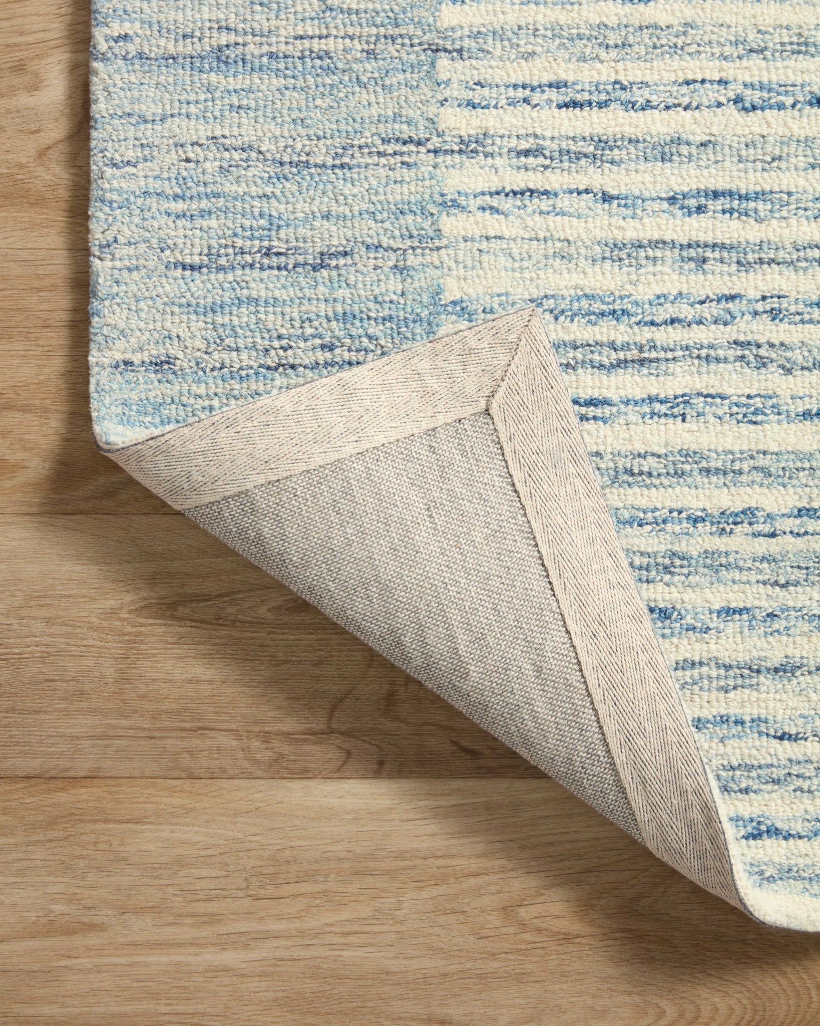 Chris Loves Julia x LoloiChris Ivory / Denim 11' - 6" x 15' Area Rug White Cliff Studio Area Rugs