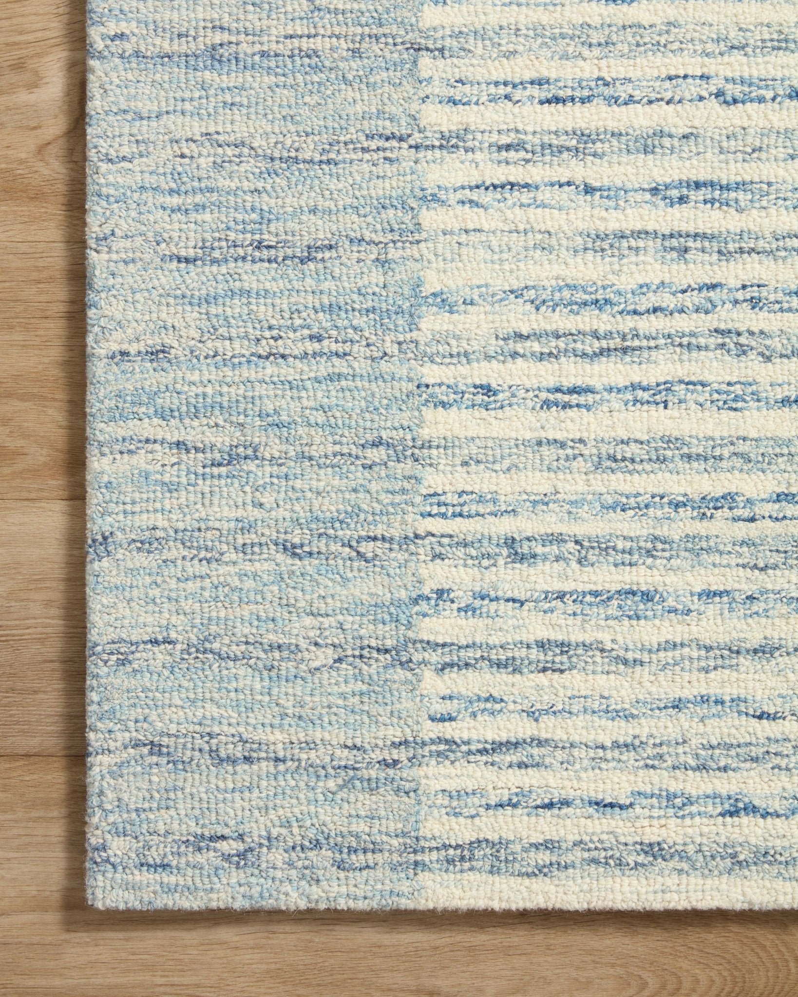 Chris Loves Julia x LoloiChris Ivory / Denim 11' - 6" x 15' Area Rug White Cliff Studio Area Rugs