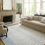 Chris Loves Julia x LoloiChris Ivory / Denim 11' - 6" x 15' Area Rug White Cliff Studio Area Rugs