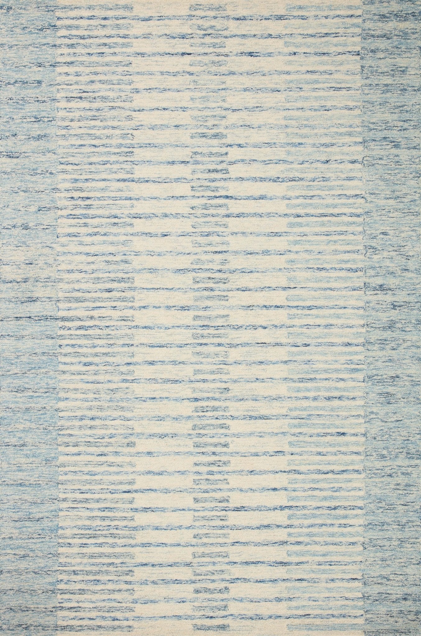 Chris Loves Julia x LoloiChris Ivory / Denim 11' - 6" x 15' Area Rug White Cliff Studio Area Rugs