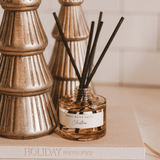 Christmas Tinted Glass Jar Reed Diffuser White Cliff Studio Reed Diffusers