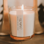 Christmas Tree Soy Candle - Tinted Glass Jar - 12 oz White Cliff Studio Candles and Candle Accessories