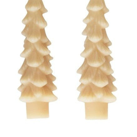 Christmas Tree Tapered Candles, Set of 2 White Cliff Studio Holiday Decor