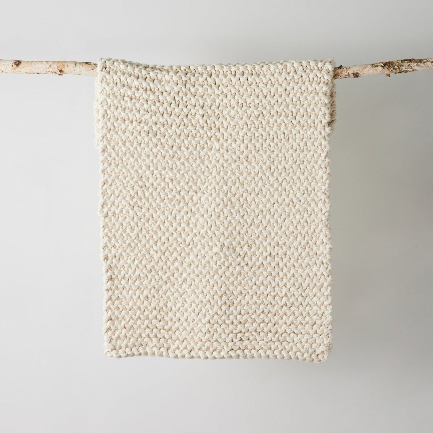 Chunky Ecru Hand - Loomed Mat
