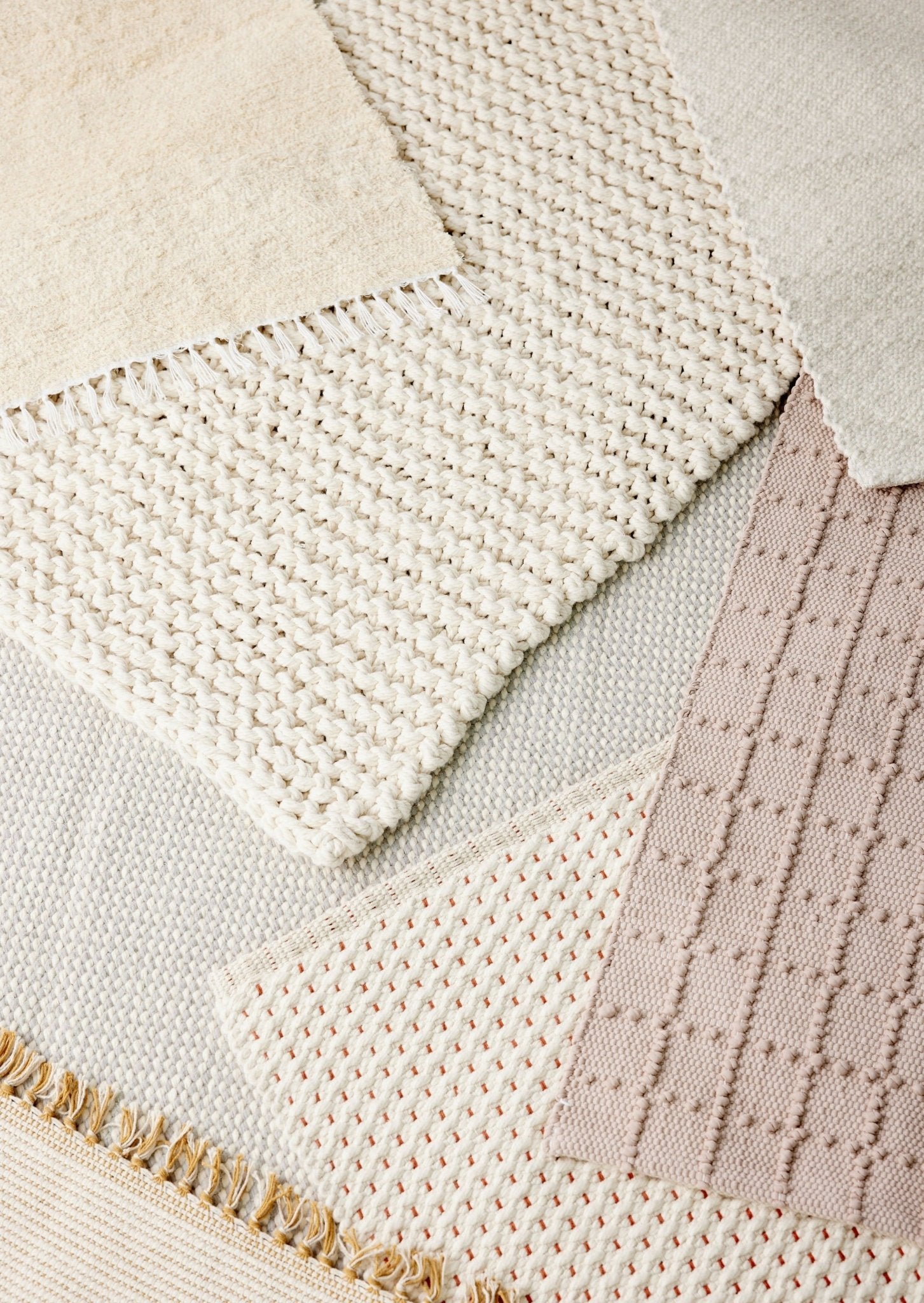 Chunky Ecru Hand - Loomed Mat