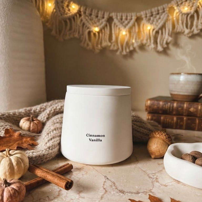 Cinnamon Vanilla White Cliff Studio Candles