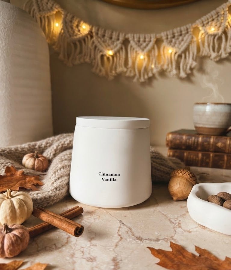 Cinnamon Vanilla White Cliff Studio Candles