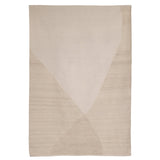 Cleo Handwoven Wool Blend Rug in Ivory