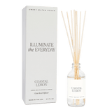 Coastal Lemon Clear Reed Diffuser White Cliff Studio Reed Diffusers
