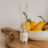 Coastal Lemon Clear Reed Diffuser White Cliff Studio Reed Diffusers