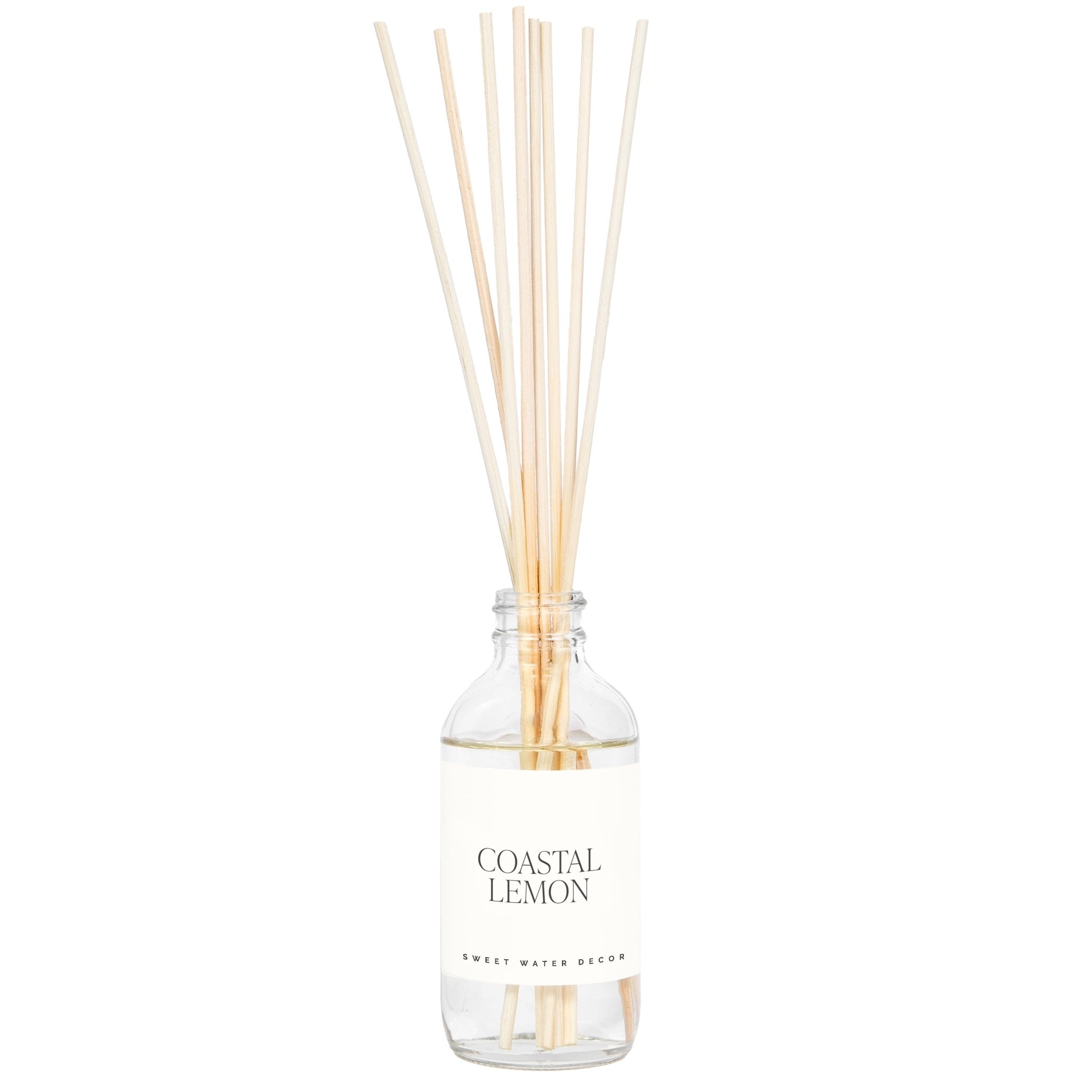 Coastal Lemon Clear Reed Diffuser White Cliff Studio Reed Diffusers