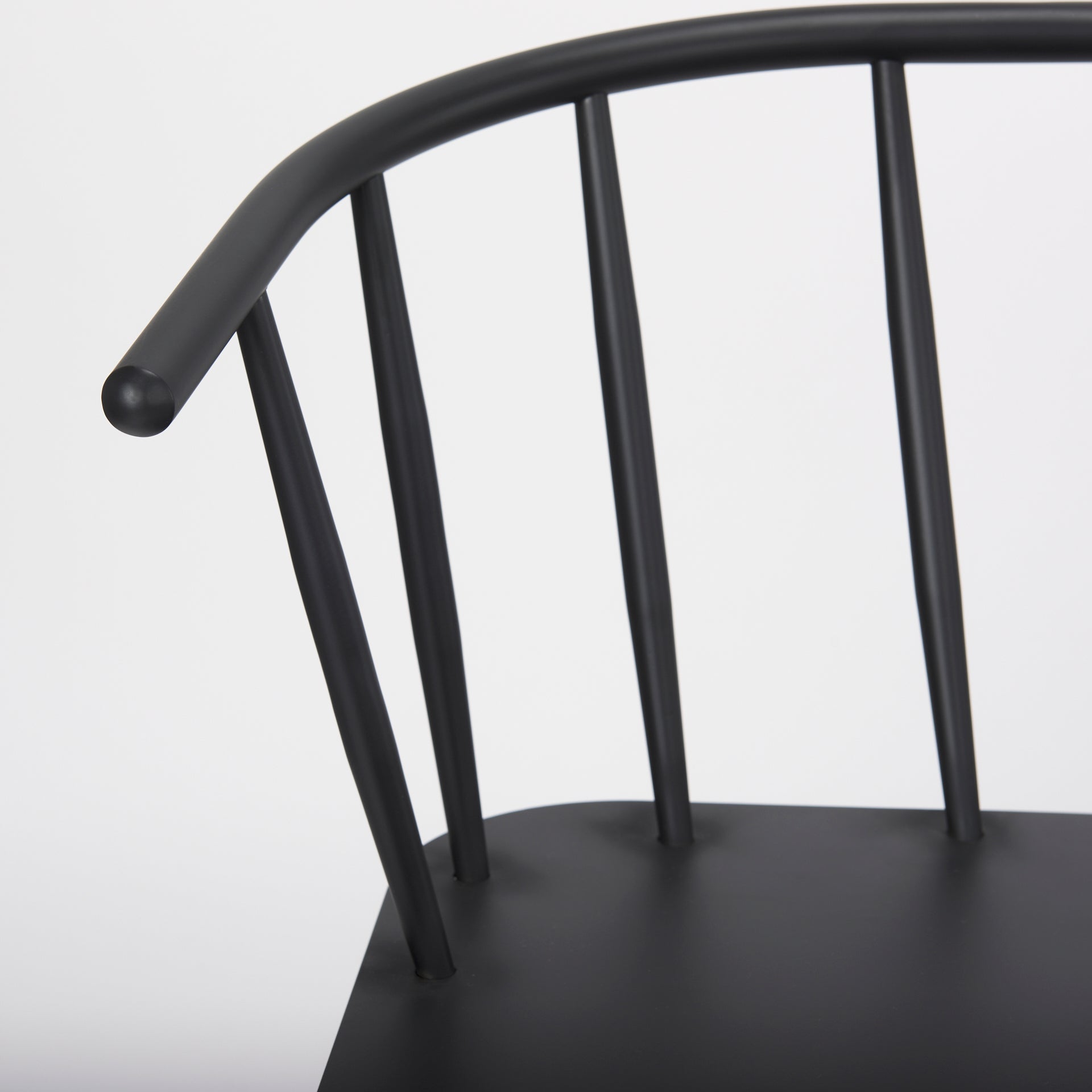 Collin Black Metal Bench