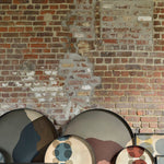 Combined Dots tray - glass - Pinot - round - XL White Cliff Studio Trays