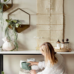 Compass Handwoven Cotton Wall Hanging