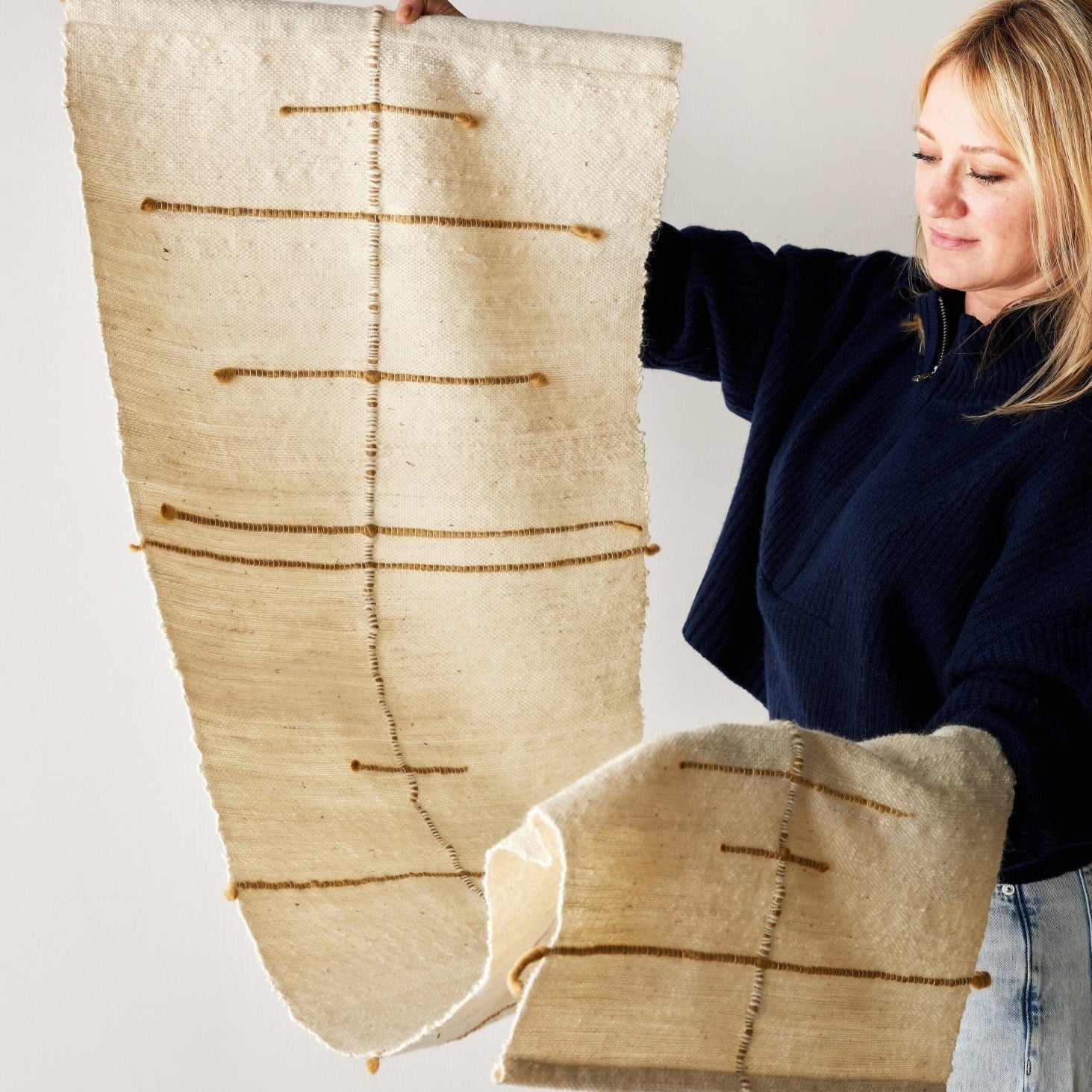 Compass Handwoven Cotton Wall Hanging