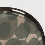 Connected Dots tray - glass - round - S White Cliff Studio Trays