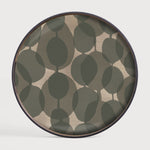 Connected Dots tray - glass - round - S White Cliff Studio Trays