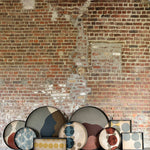 Connected Dots tray - glass - round - S White Cliff Studio Trays