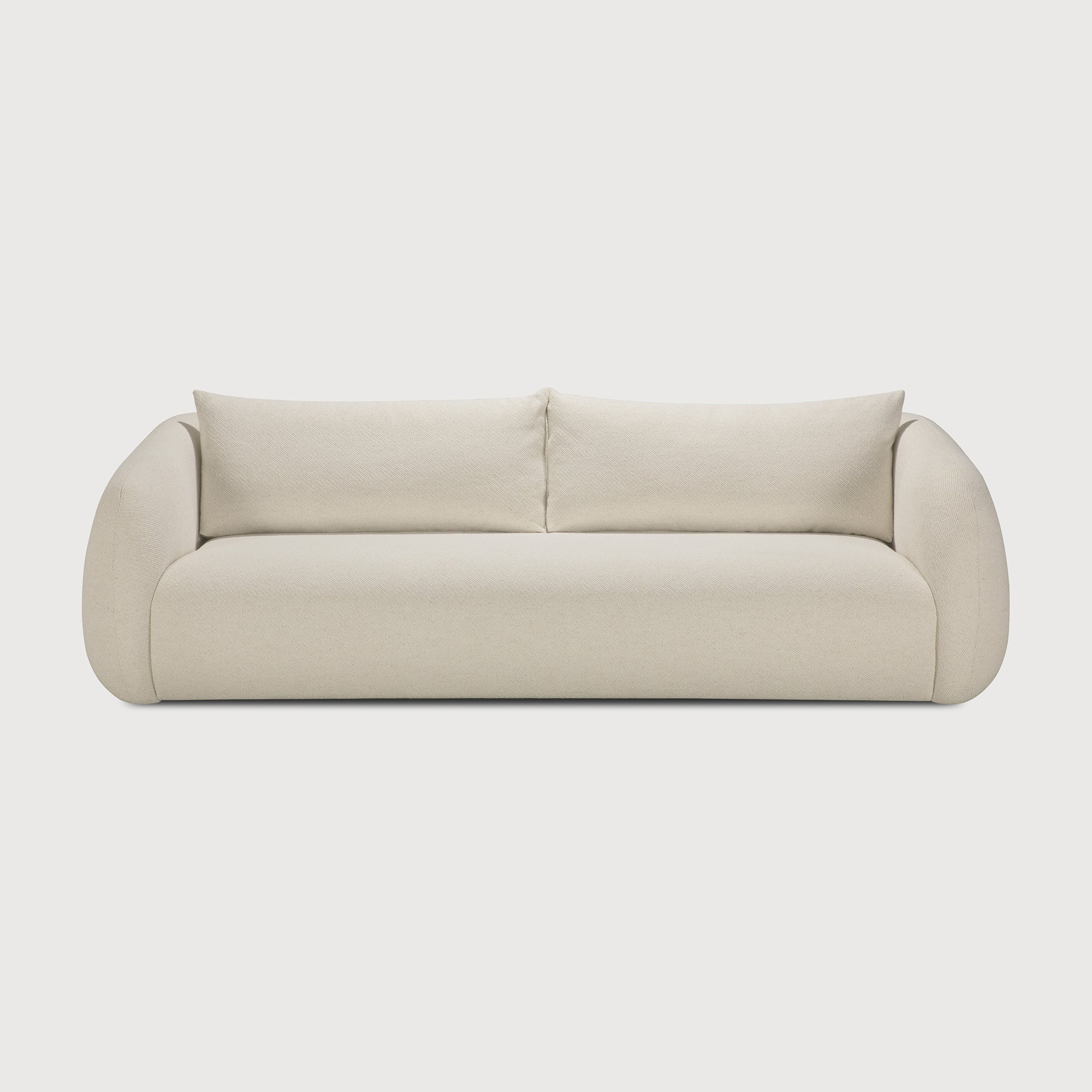 Contour sofa - Chalk fabric - 3 seater White Cliff Studio Sofa