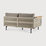 Corbey outdoor sofa - aluminium - black - Silt fabric - 2 seater White Cliff Studio Outdoor Sofa