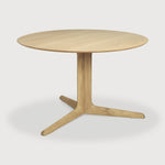 Corto dining table - oak - round White Cliff Studio Dining Table