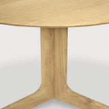 Corto dining table - oak - round White Cliff Studio Dining Table
