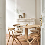 Corto dining table - oak - round White Cliff Studio Dining Table