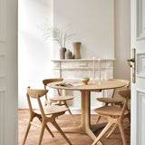 Corto dining table - oak - round White Cliff Studio Dining Table