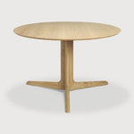 Corto dining table - oak - round White Cliff Studio Dining Table