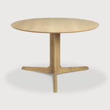 Corto dining table - oak - round White Cliff Studio Dining Table