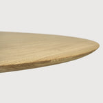 Corto dining table - oak - round White Cliff Studio Dining Table