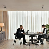 Corto dining table - varnished oak - brown - square White Cliff Studio Dining Table