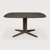 Corto dining table - varnished oak - brown - square White Cliff Studio Dining Table
