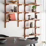 Corto dining table - varnished oak - brown - square White Cliff Studio Dining Table