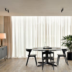 Corto dining table - varnished oak - brown - square White Cliff Studio Dining Table