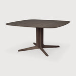 Corto dining table - varnished oak - brown - square White Cliff Studio Dining Table