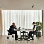 Corto dining table - varnished oak - brown - square White Cliff Studio Dining Table