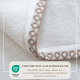 Cotton Border-Stitched 6-Piece Towel Set - Valery Collection White Cliff Studio Towels