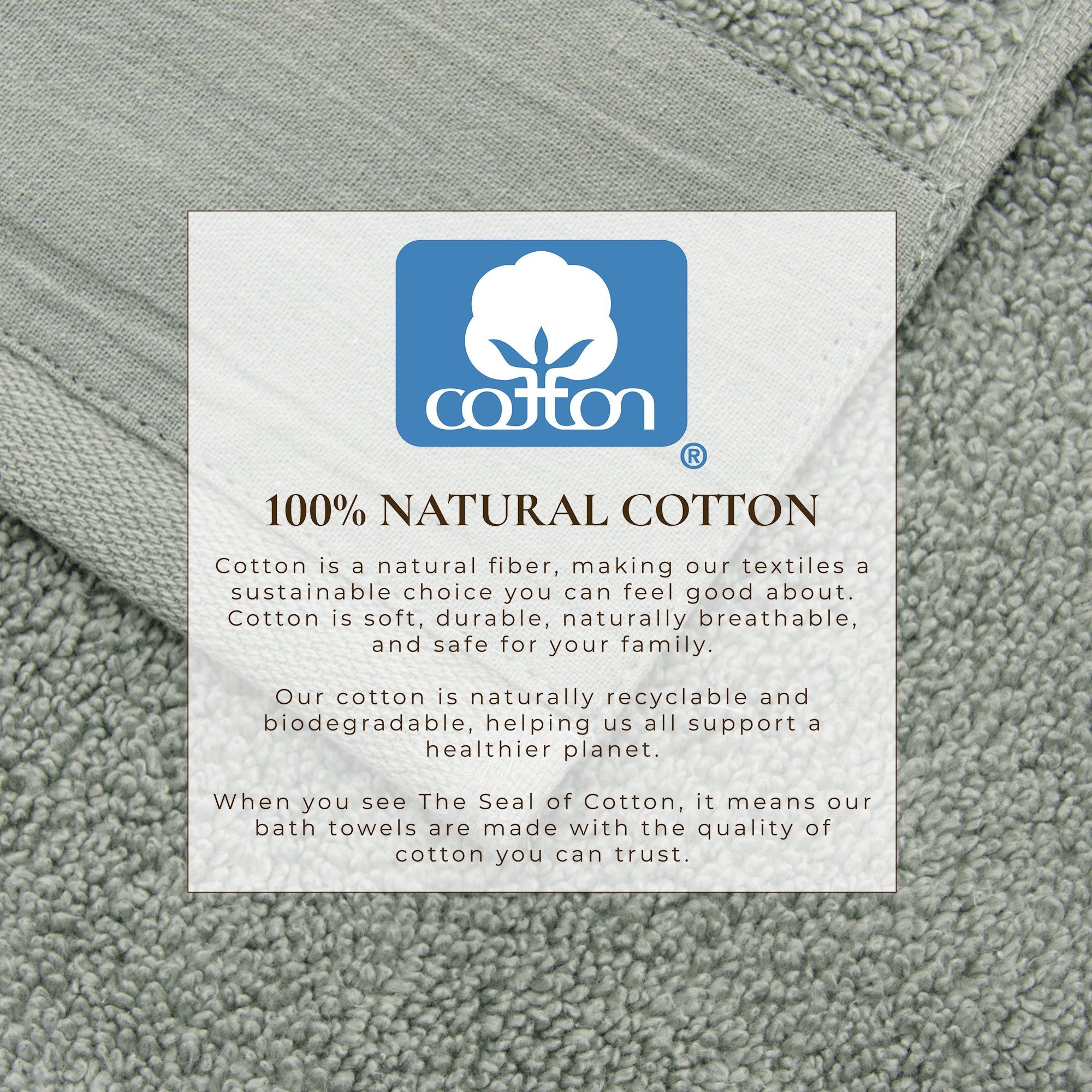 Cotton Linen-Like Border 6-Piece Towel Set - Priya Collection White Cliff Studio Towels