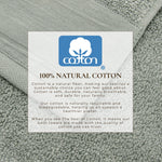 Cotton Linen-Like Border 6-Piece Towel Set - Priya Collection White Cliff Studio Towels