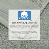 Cotton Linen-Like Border 6-Piece Towel Set - Priya Collection White Cliff Studio Towels