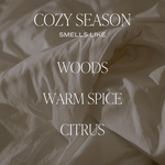 Cozy Season Soy Candle - Brown Matte Jar - 15 oz White Cliff Studio Candles and Candle Accessories