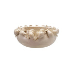 Cream Stoneware Bowl with Lemons – Decorative Accent