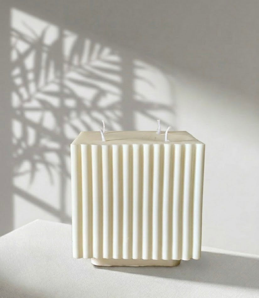 Cube White Cliff Studio Candles