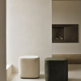 Cube pouf - Forest fabric White Cliff Studio Ottoman