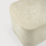 Cube pouf - Sand fabric White Cliff Studio Ottoman